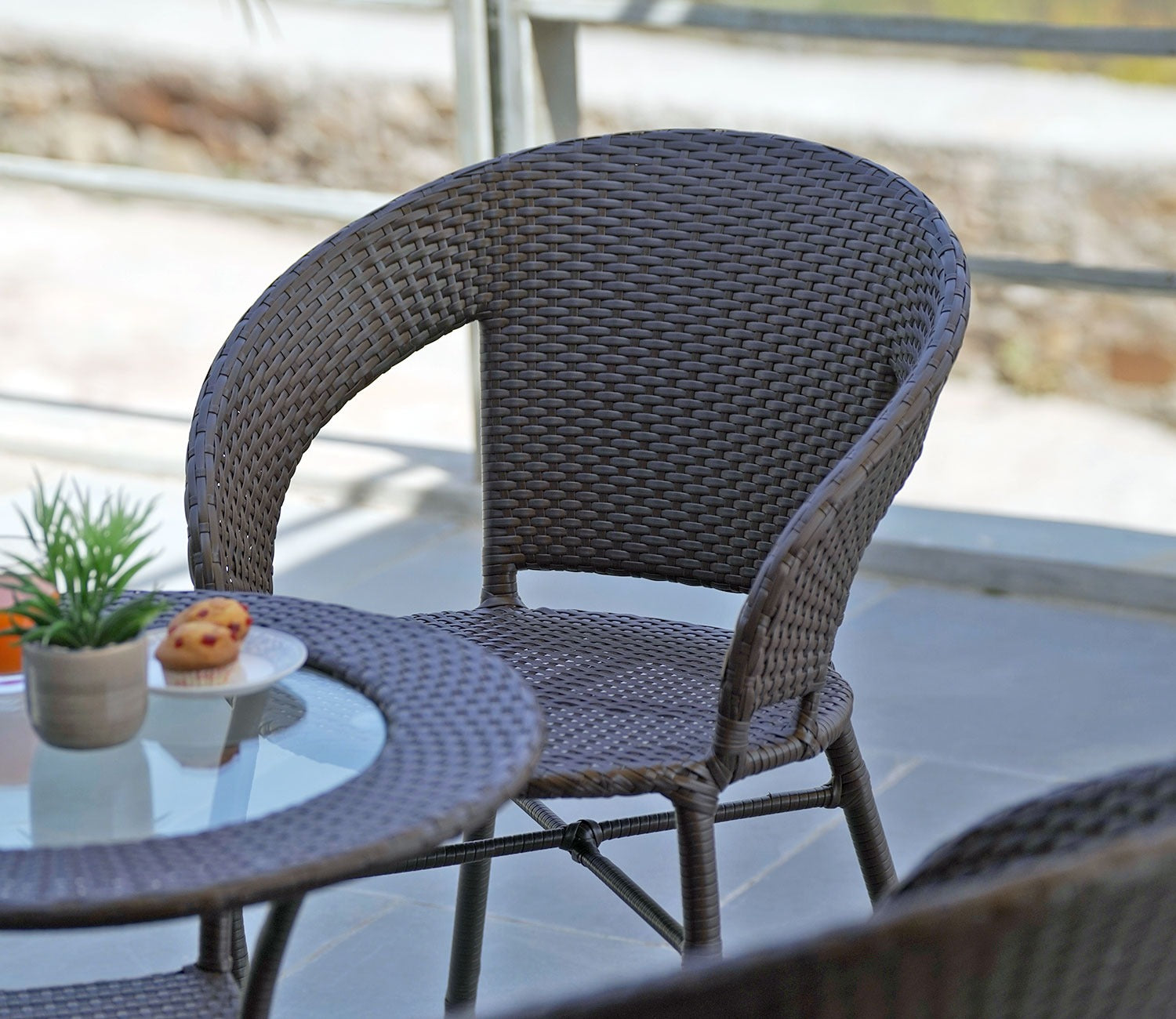 Milano 2 Seater Outdoor Set (Brown)