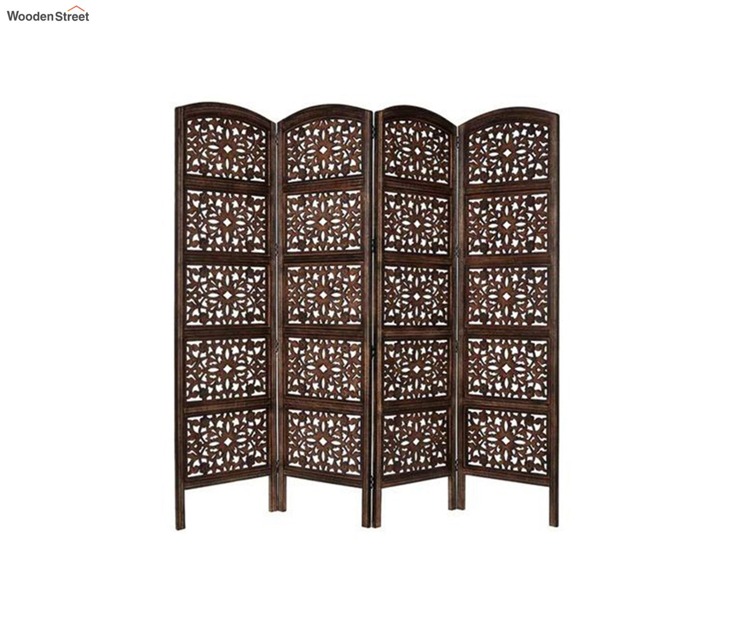 Zayan 4 Panel Carved Wooden Partition