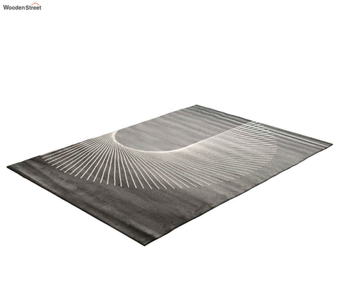 Cherokee Grey Abstract Carpet (7.5 x 5 Feet)