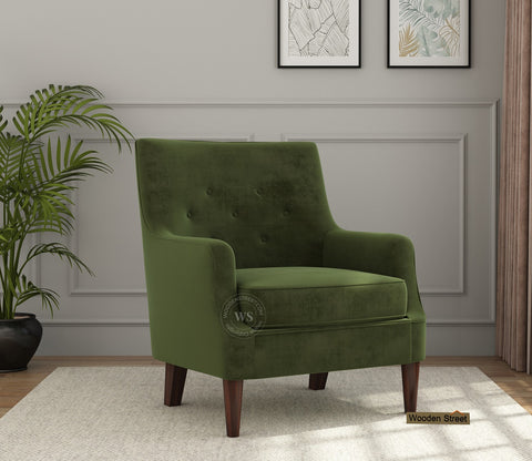 Adoree Lounge Chair (Dark Olive Green)