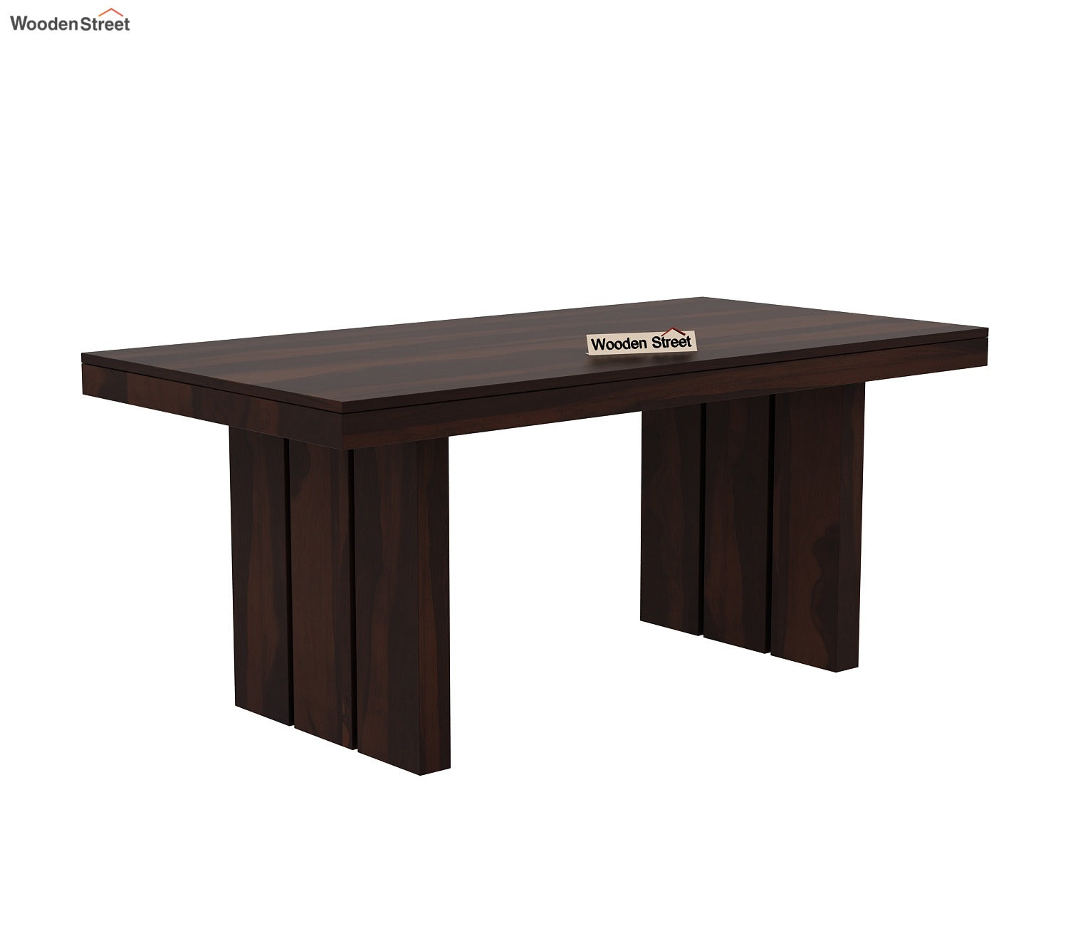 Wertex 6 Seater Dining Table (Walnut Finish)