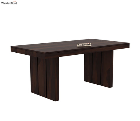 Wertex 6 Seater Dining Table (Walnut Finish)