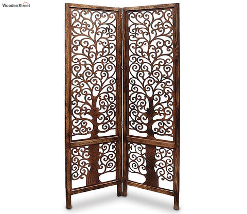 Hana 2 Panel Carved Wooden Partition