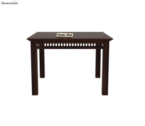 Adolph 4 Seater Dining Table (Walnut Finish)