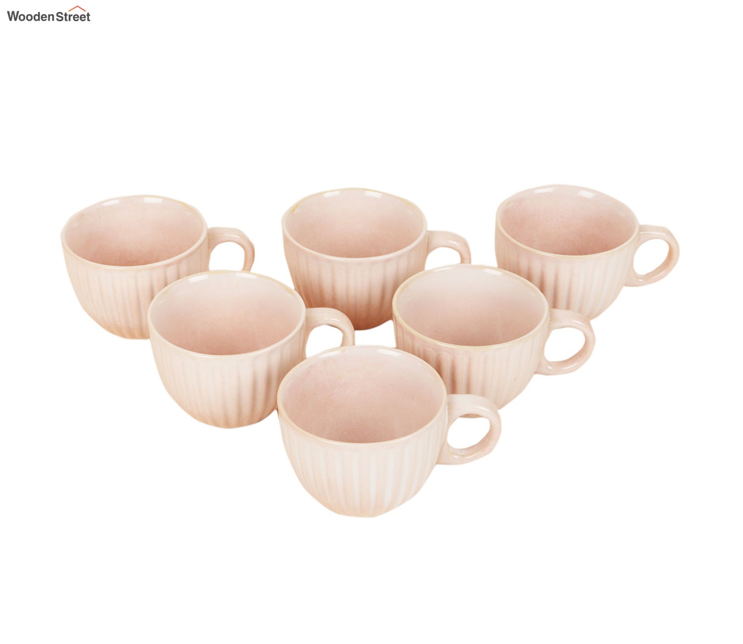 Flamingo Ceramic Tea Cups (Set of 6)