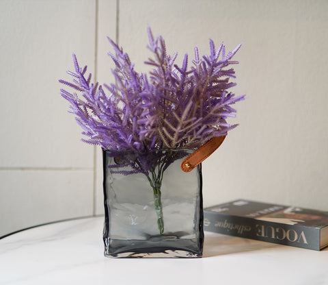 Whimsy Holder Glass Vase (Black, S)