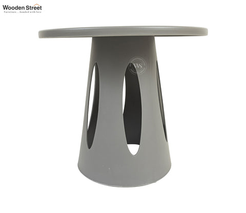 Mushru Multi-Utility Side Table with Leg Support (Grey)