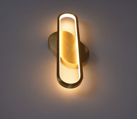 Covin Brass Coated Metal Wall Light