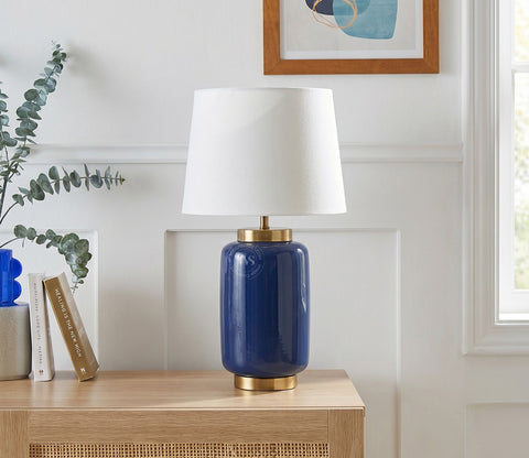 Ceres Metal Blue Table Lamp