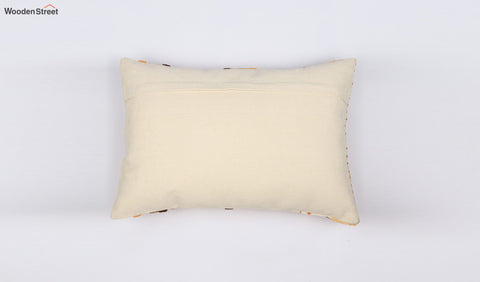 Umber Stripes Embroidered Cushion Cover