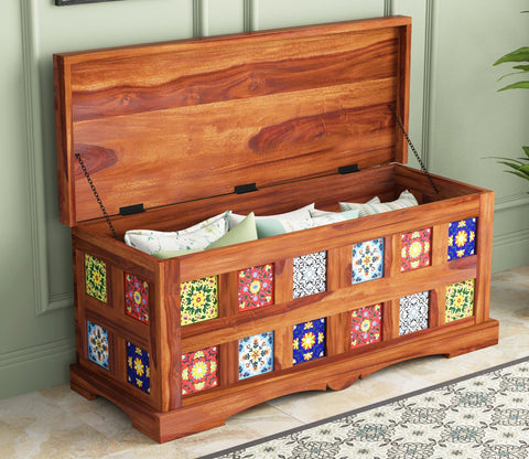 Boho Trunk Box (Honey Finish)