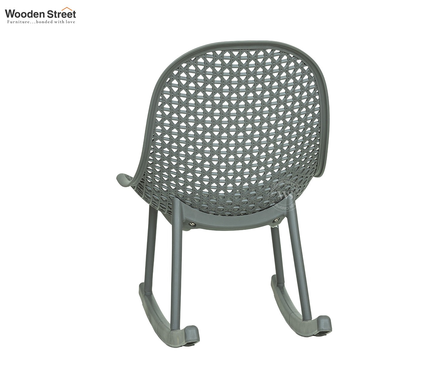 Blossie Designer Outdoor Reclining Chair – Durable & PP (Grey)