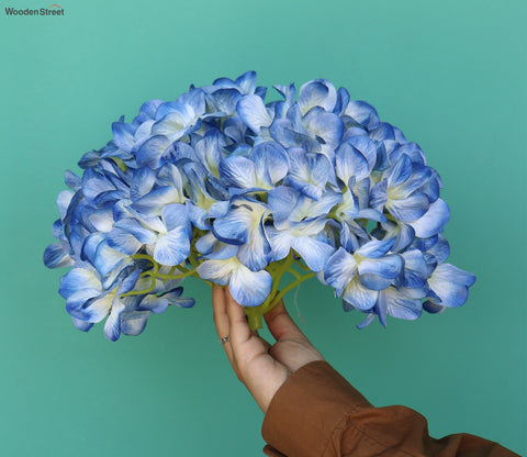 Blue Hydrangea Artificial Flower