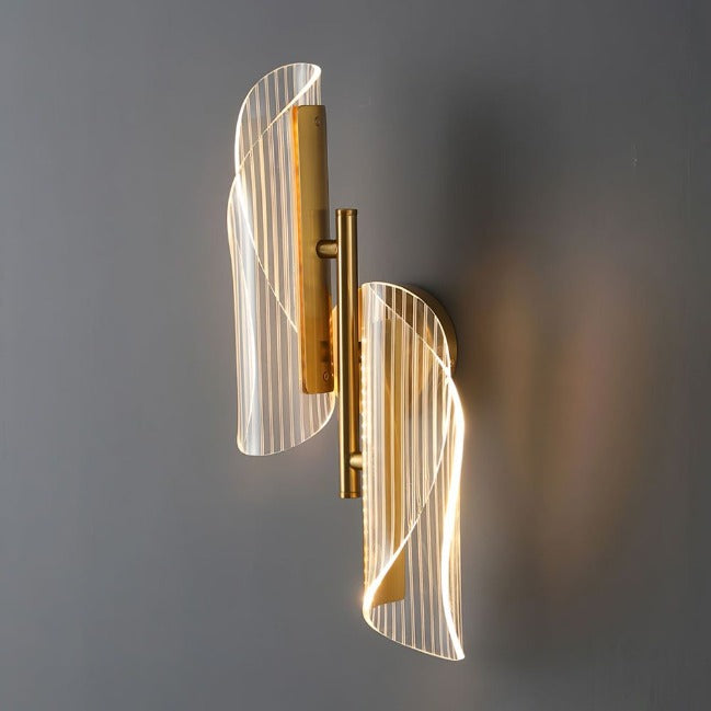 Trueliving 10W/20W Modern Gold LED Creative Indoor Wall Lamp for Bedroom Dining Room Bedside Living Room Hallway Light Fixture