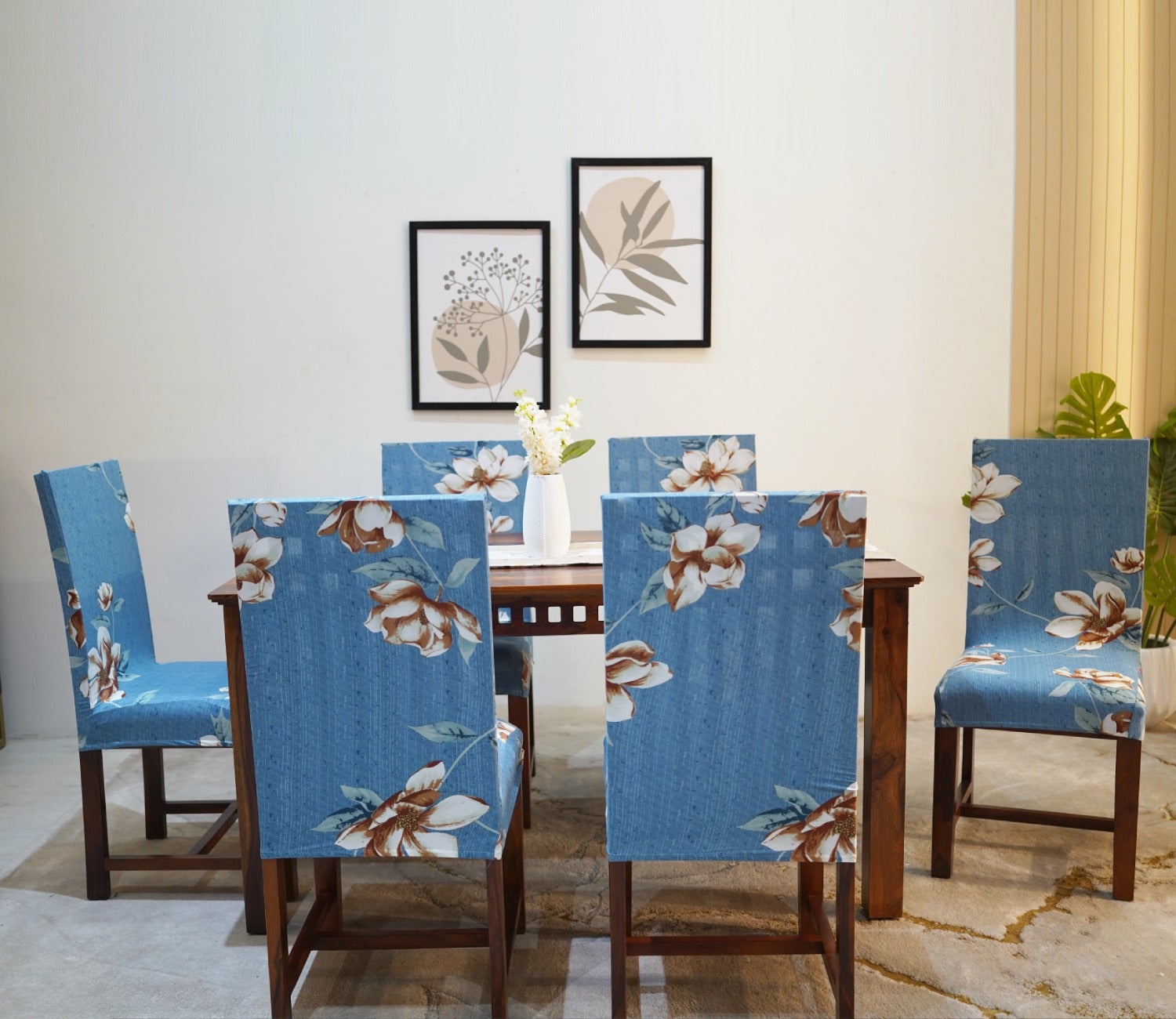 Adina Floral Printed Polyester Spandex 1 Piece Chair Cover