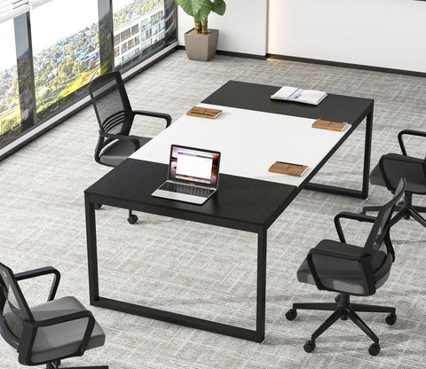 Tekavo Conference White Seminsr 3 Leg Section Table