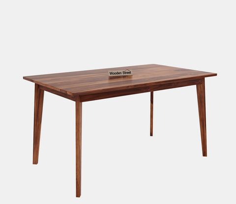 Calabria 6 Seater Sheesham Wood Dining Table (Honey Finish)