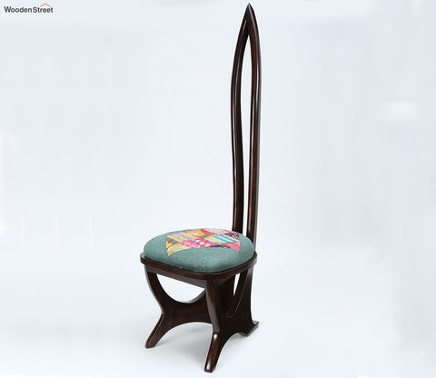 Helena Lobby Chair with Stylish Backrest in Walnut Finish