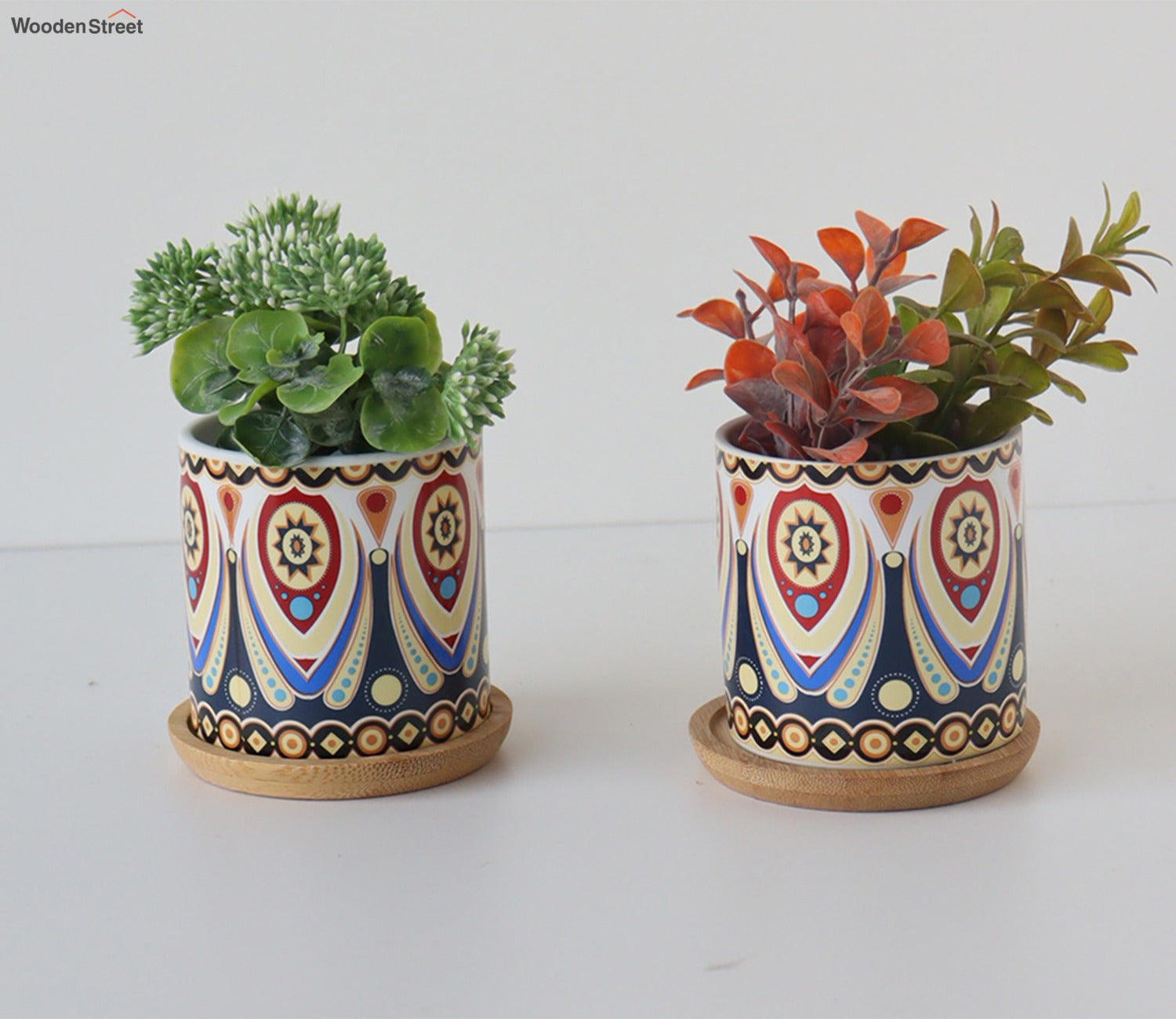 Orange Colourful Dramatic Vase Set