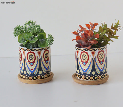 Orange Colourful Dramatic Vase Set