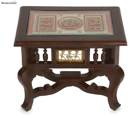 Dark Brown Yuge Square Shape End Table