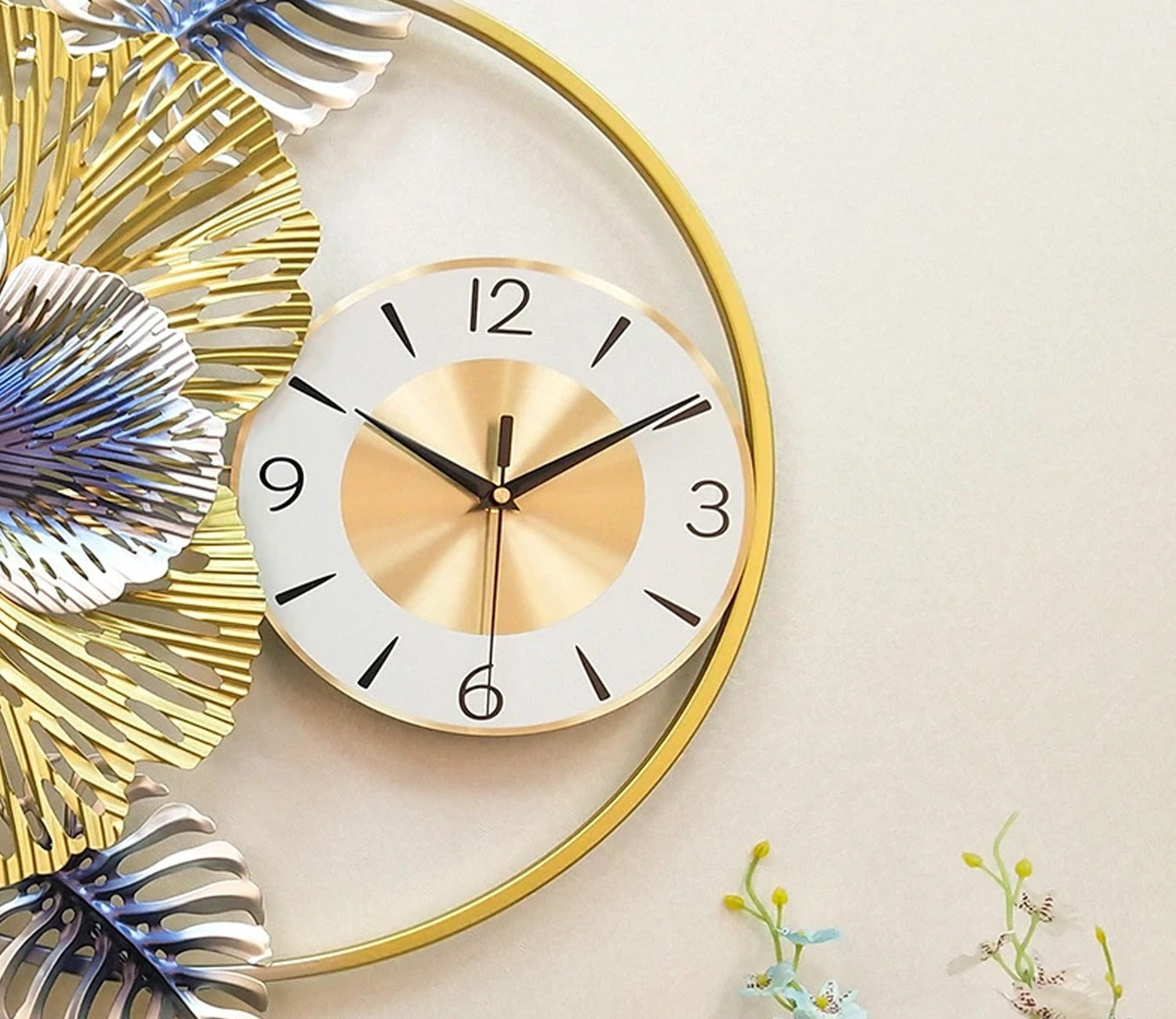 Atmospheric Nordic Metal Wall Clock