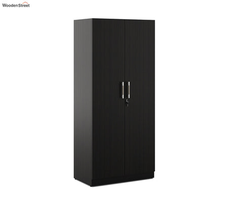 Kosmo Optima 2 Door Engineer Wood Wardrobe (Flowery Wenge Finish)