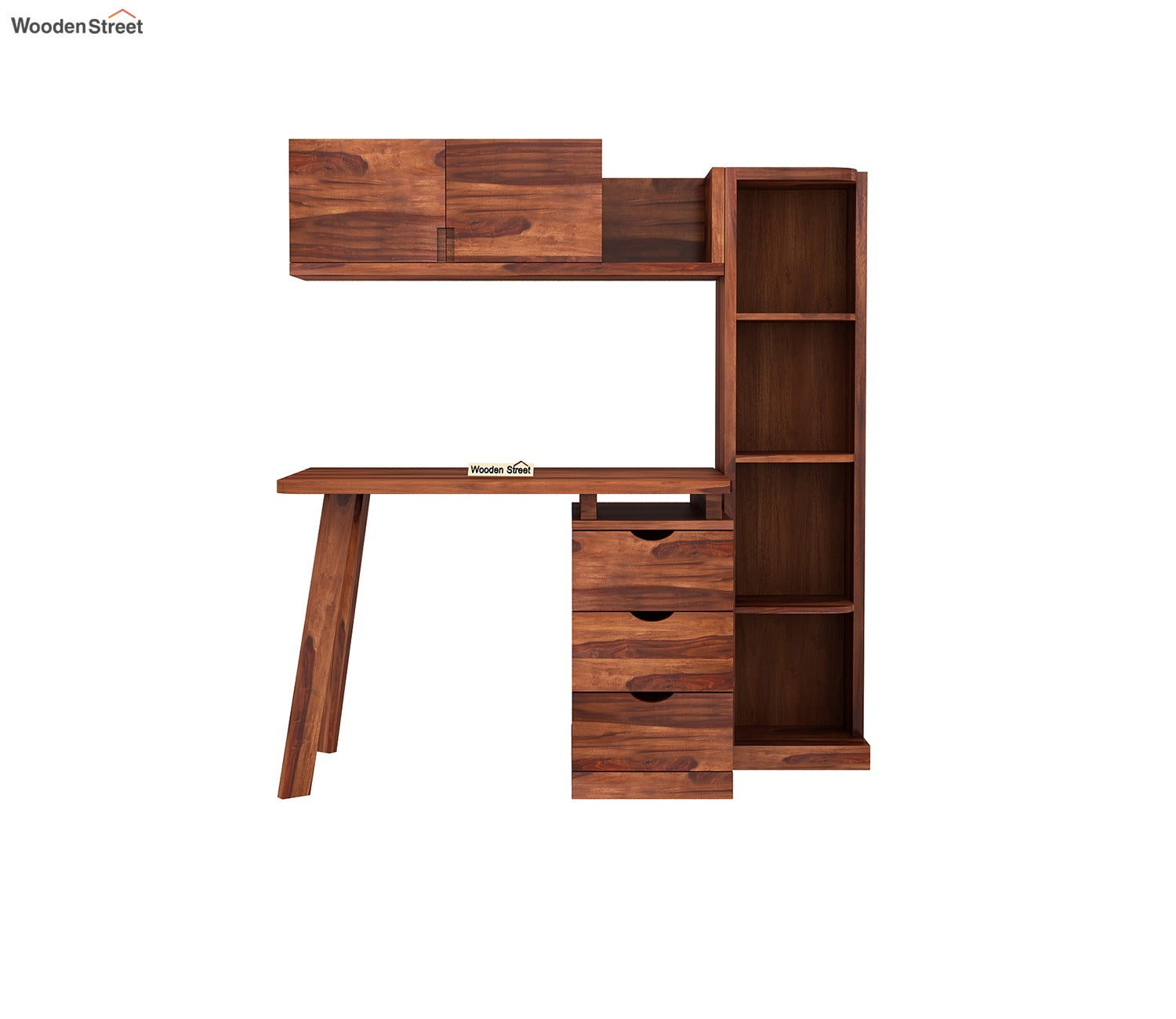 Grande Kids Study Table With Drawers (Honey Finish)