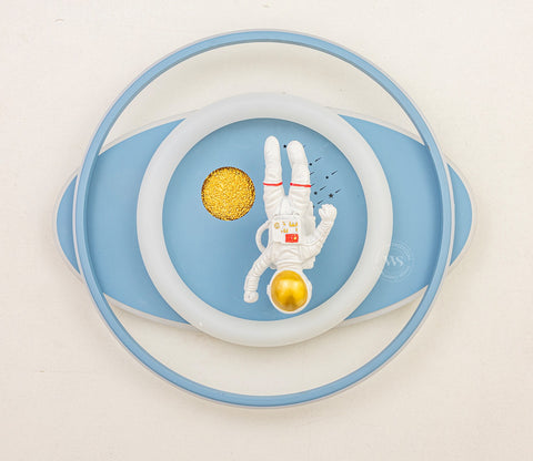 Elowen Space-Themed Wall Light with White Astronaut on Blue Base