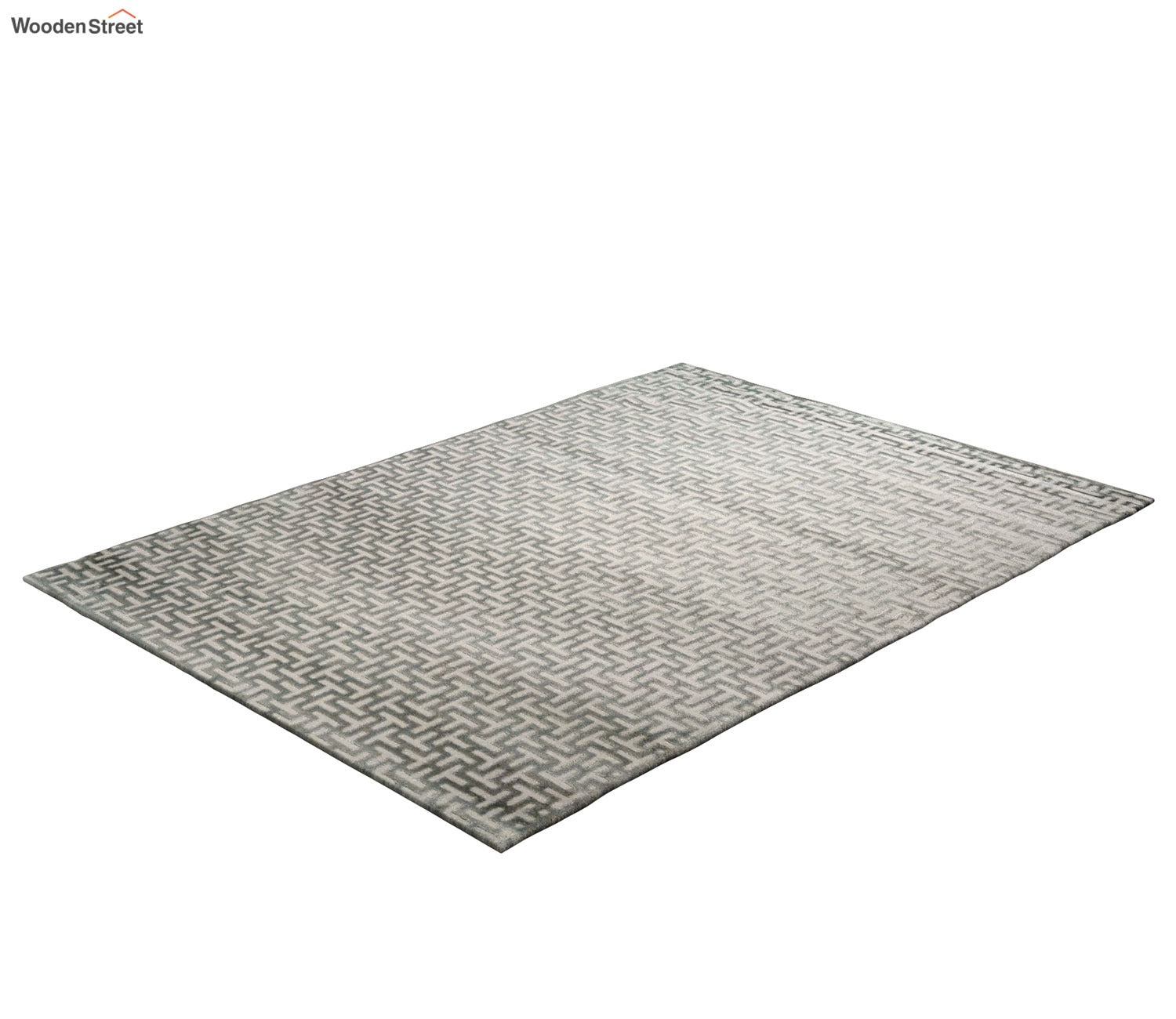 Coastal Grey Abstract Carpet (7.5 x 5 Feet)
