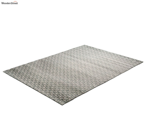 Coastal Grey Abstract Carpet (7.5 x 5 Feet)