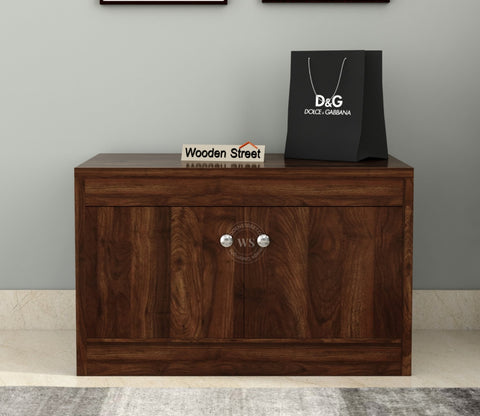 Anton Engineered Wood Shoe Rack without Cushion (Columbian Walnut Finish)