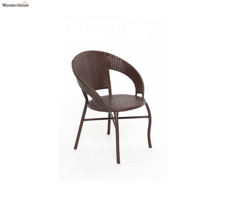 2 Seater Patio Table Set (Brown)