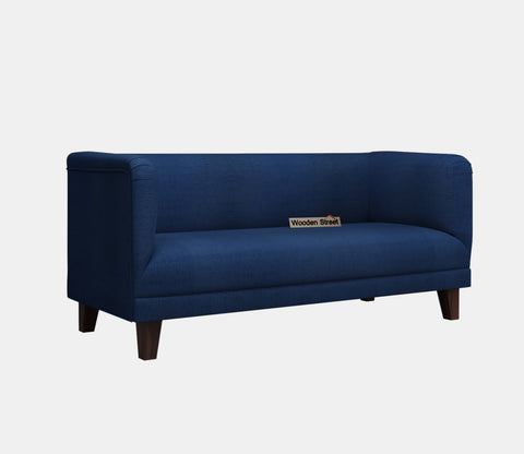 Dexter 3 Seater Fabric Sofa (Cotton, Azure Blue)