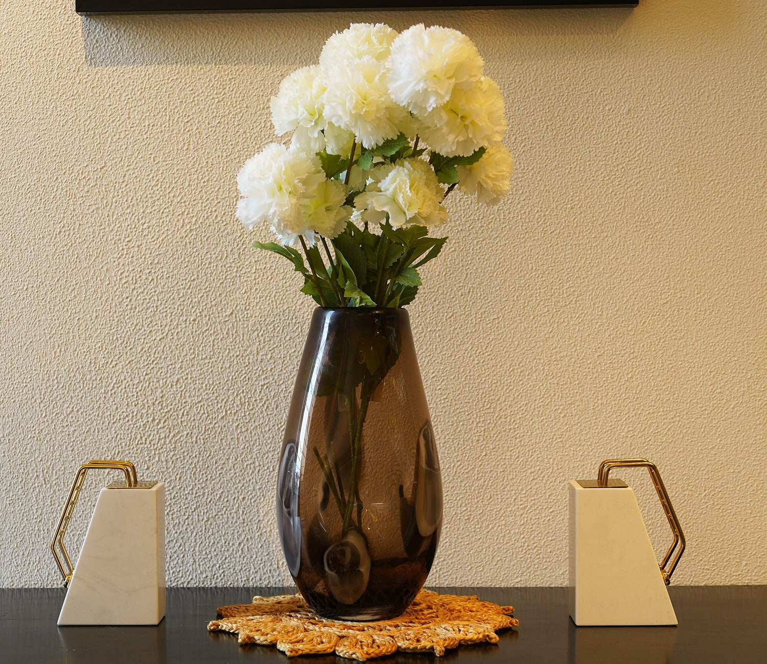 Forever Flora Artificial Hhydrangea Flower- Set Of 3 (White)