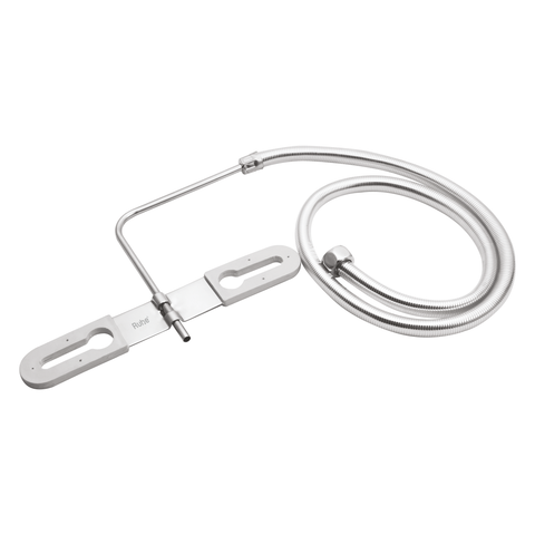 Truliving_Jet Spray 304-Grade Round Nozzle with 1 Meter Tube Silve White