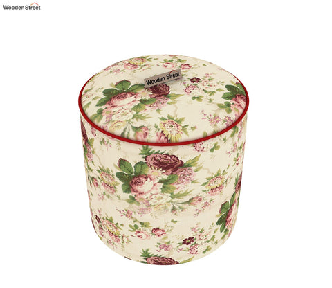 Robin Round Pouffe (Cream Blossom)