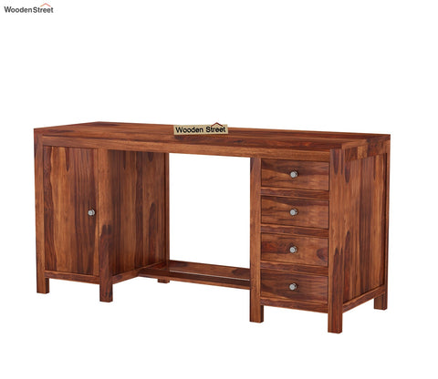 Brason Computer Table (Honey Finish)