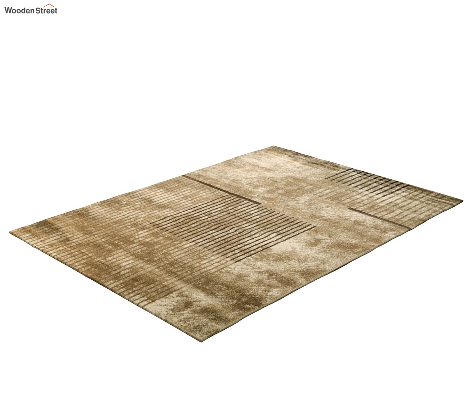 Midtown Grey Abstract Carpet (7.5 x 5 Feet)