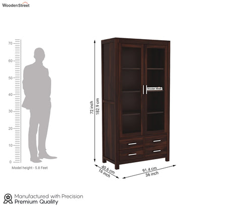 Portus Bookshelf (Walnut Finish)