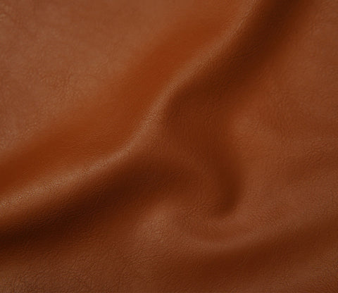 Ginger Bread Plain Leatherette Fabric