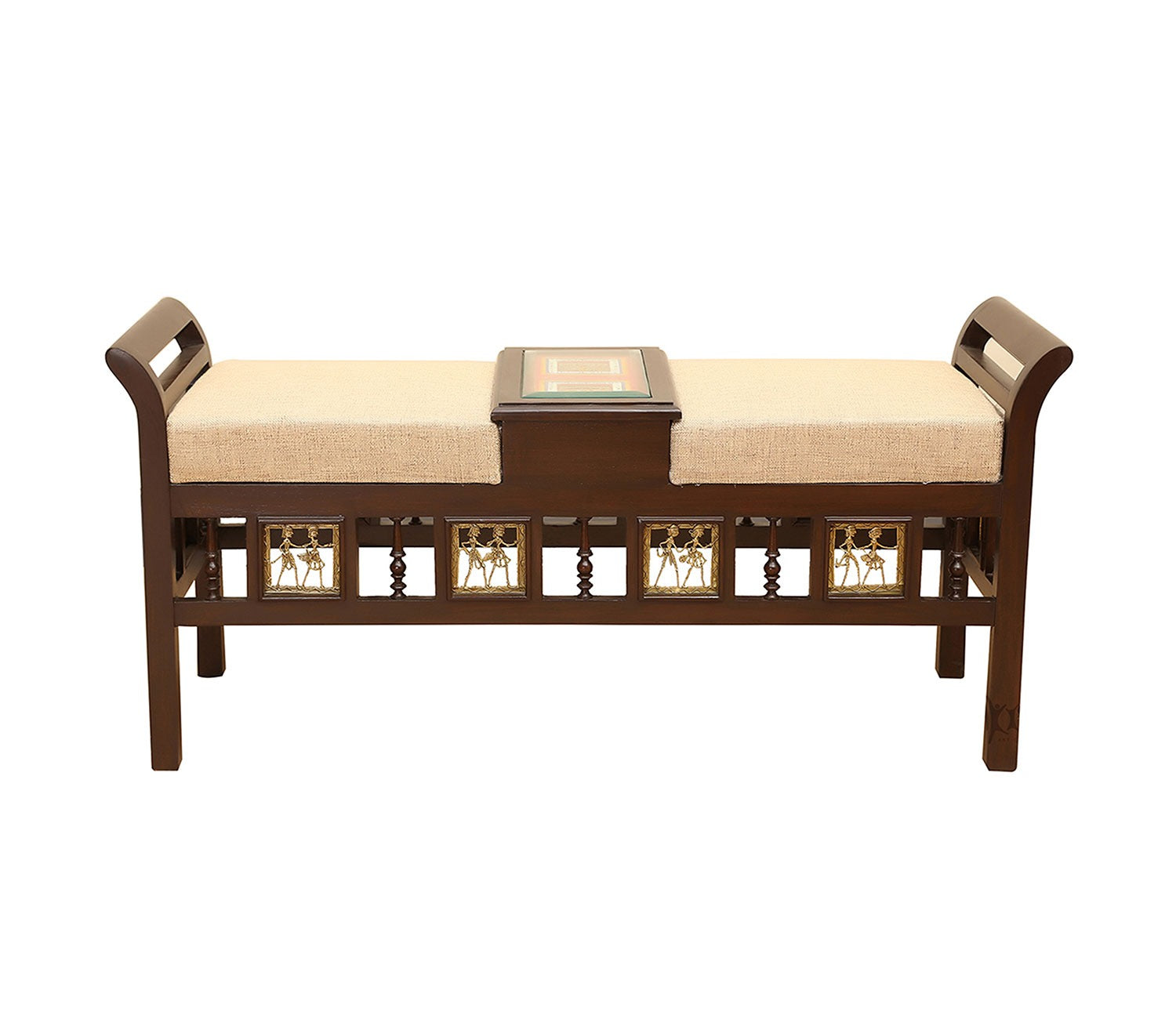 Caya Recamier in Teakwood with Walnut Finish