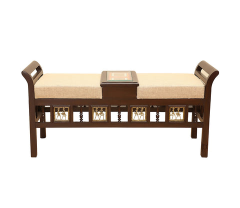 Caya Recamier in Teakwood with Walnut Finish