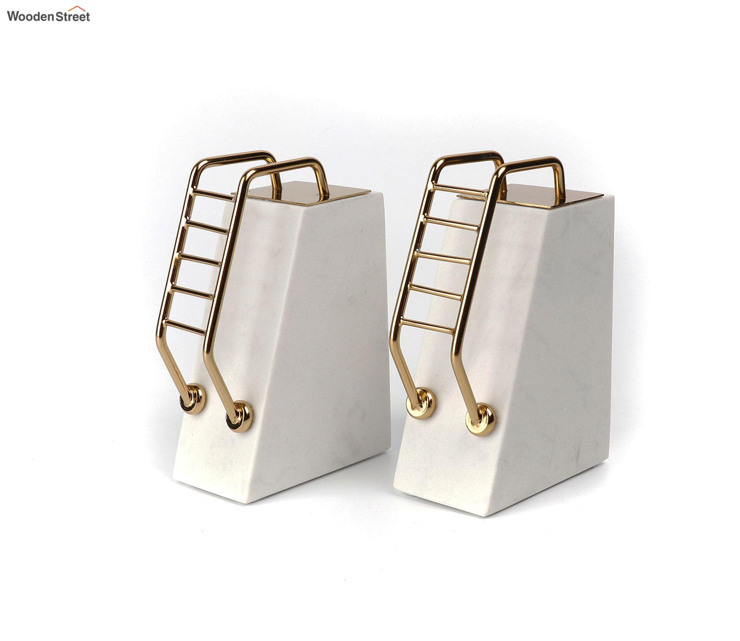 White Mania Marble Book End