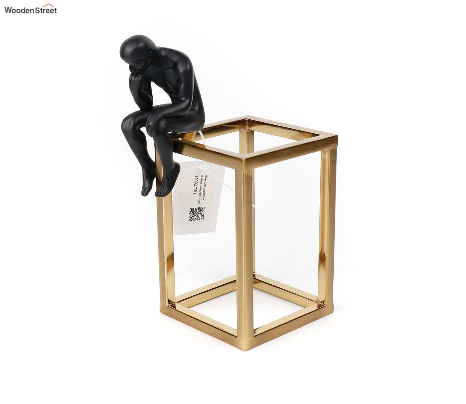 Sleek Celestial Black Human Figurine (S, Black)