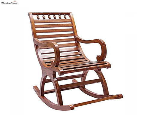 Oliver Hand Carved Rocking Chair Sheesham Wood