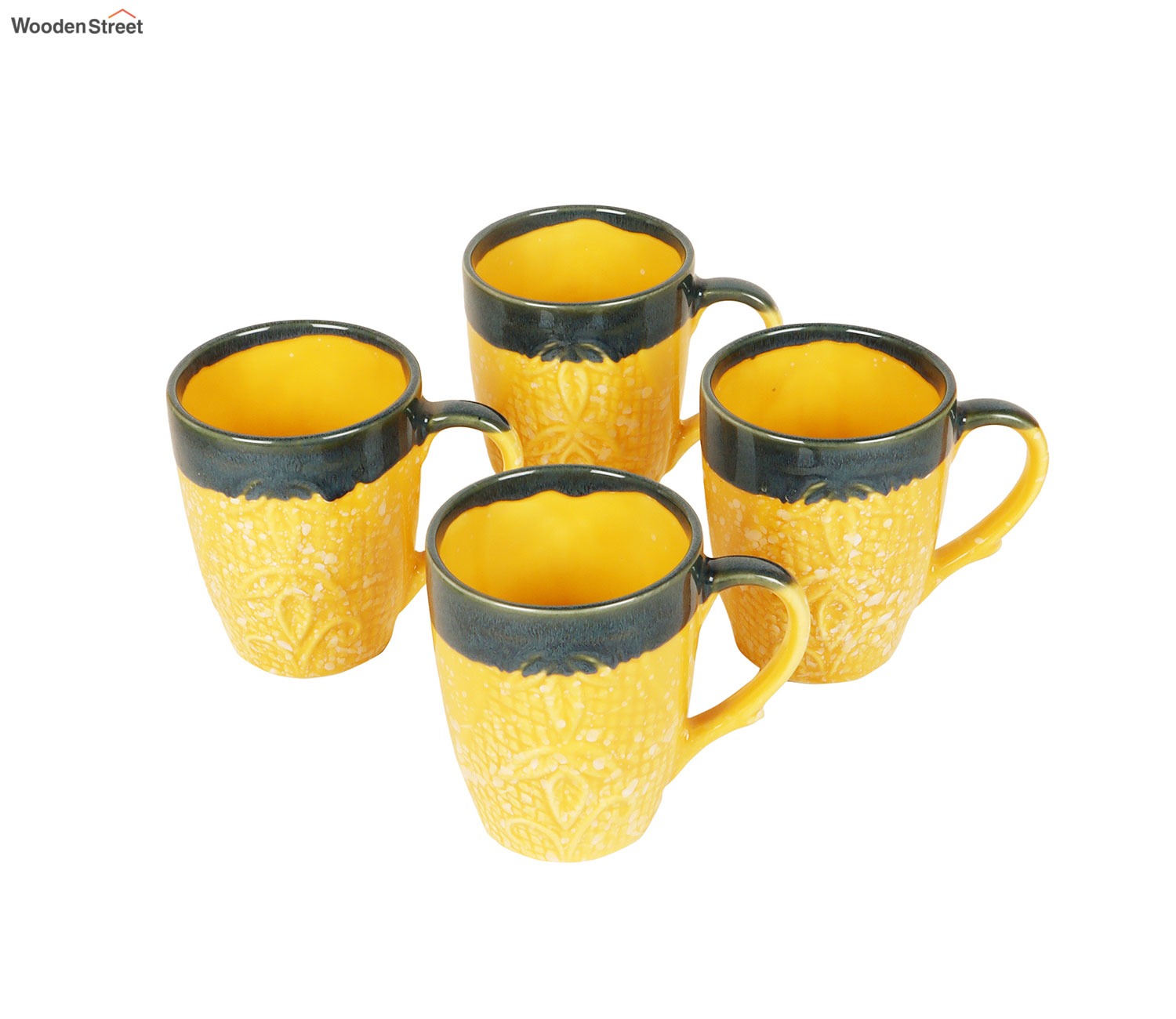 Bumblebee Ceramic Tea Cups (Set of 4)