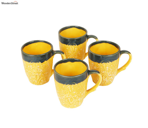 Bumblebee Ceramic Tea Cups (Set of 4)