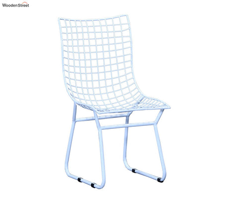 Todd Wire Mesh Metal Chair (White)