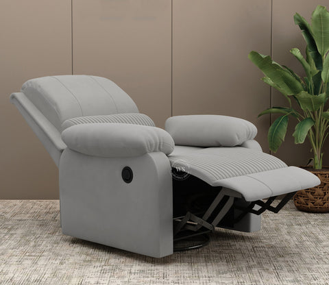 Arvana Motorized Recliner Sofa (Grey)
